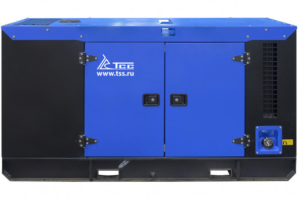 Дизельный генератор ТСС ЭД-24-Т400 в шумозащитном кожухе на прицепе