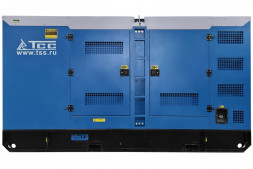 Дизельный генератор ТСС ЭД-200-Т400 с АВР в шумозащитном кожухе на прицепе