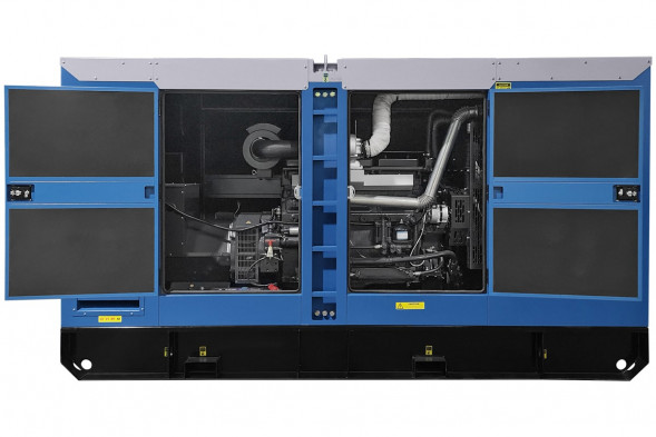 Дизельный генератор ТСС ЭД-200-Т400 с АВР в шумозащитном кожухе на прицепе