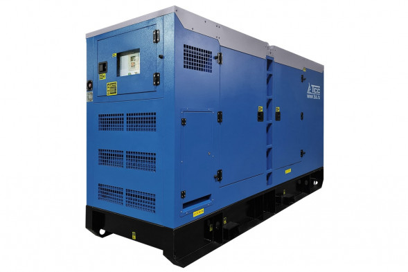 Дизельный генератор ТСС ЭД-200-Т400 с АВР в шумозащитном кожухе на прицепе